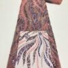 High Luxury Bridal Embroidery Beaded Lace Fabric for Evening Dress