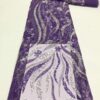 High Luxury Bridal Embroidery Beaded Lace Fabric for Evening Dress