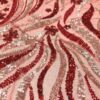 High Luxury Bridal Embroidery Beaded Lace Fabric for Evening Dress