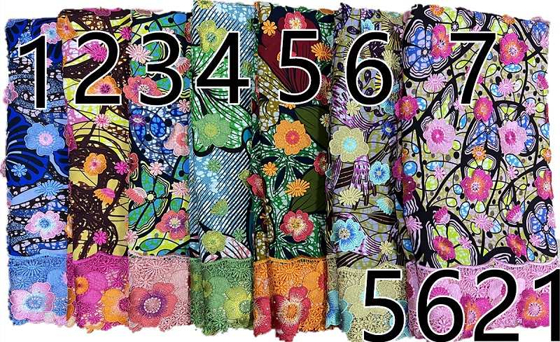 Moreway100% Cotton Swiss Voile Lace Fabric 5621 - 图片 8