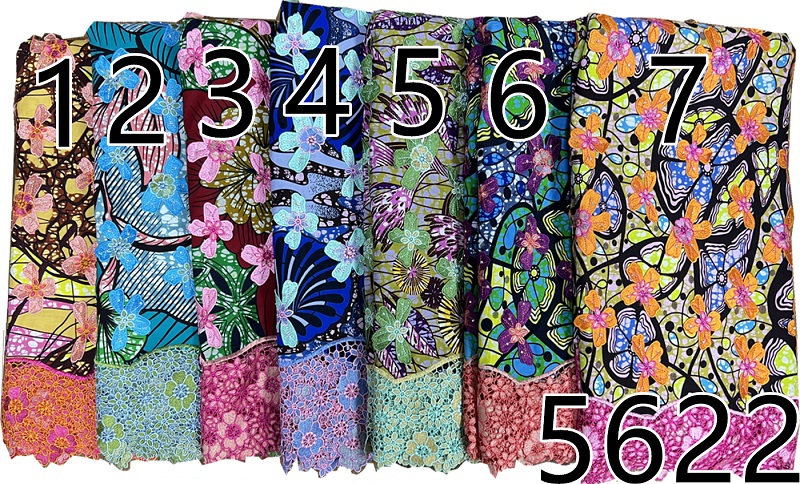 Moreway100% Cotton Swiss Voile Lace Fabric 5622 - 图片 8