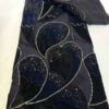 French Beaded Sequins Lace Embroidery Fabric for Women's Wedding Dress 6003