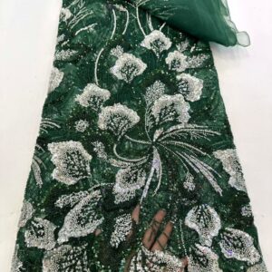 High Quality Bridal Beaded Embroidery Lace Fabric for Evening & Wedding Dress
