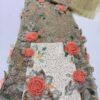 French Elegance Vintage High Quality Sexy Floral Eco-Friendly Sequins Embroidered Organza Lace Fabric for Dresses