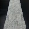 Heavy Pearl Bead Tube Fabric for Evening Gowns & Bridal