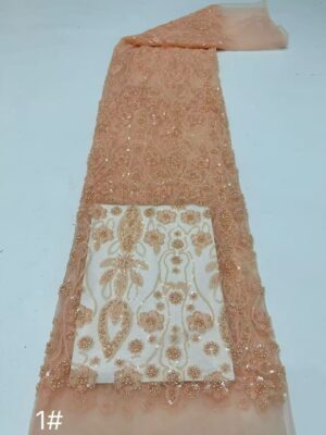 Luxury Heavy Beaded Embroidery Fabric 2026 Hot Sale 4123