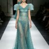 Premium Beaded Tulle Embroidery Fabric - Factory Price Bead Fabric for Prom & Bridal4124