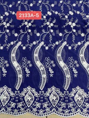 Premium Cotton Floral Embroidery Fabric Wholesale