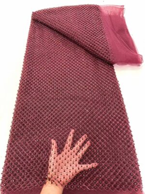 Custom Beaded Embroidery Fabric Wholesale - Small MOQ Bead Tube Fabric Available0521
