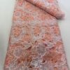 Luxury 3D Floral Sequin Beaded Ribbon Embroidery Lace Fabric | Wedding Couture